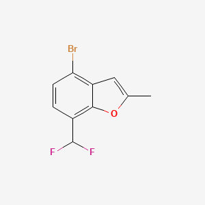 molecular formula C10H7BrF2O B2411105 4-Bromo-7-(difluoromethyl)-2-methyl-1-benzofuran CAS No. 2248352-44-3