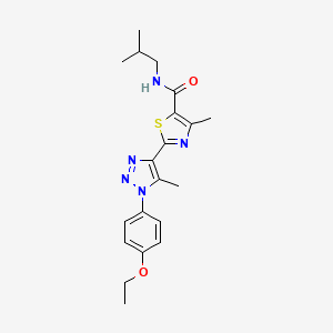 2-(1-(4-ethoxyphenyl)-5-methyl-1H-1,2,3-triazol-4-yl)-N-isobutyl-4-methylthiazole-5-carboxamide