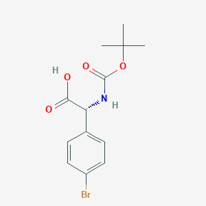(2R)-2-[(Tert-butoxy)carbonylamino]-2-(4-bromophenyl)acetic acid