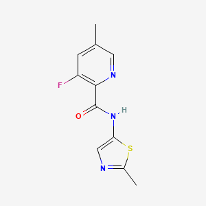 3-fluoro-5-methyl-N-(2-methyl-1,3-thiazol-5-yl)pyridine-2-carboxamide