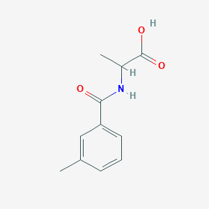 molecular formula C11H13NO3 B2411137 2-[(3-Methylphenyl)formamido]propanoic acid CAS No. 1397001-97-6