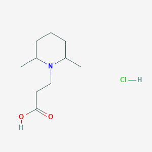 3-(2,6-Dimethylpiperidino)propionic acid hydrochloride