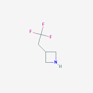 molecular formula C5H8F3N B2411155 3-(2,2,2-三氟乙基)氮杂环丁烷 CAS No. 1394116-60-9