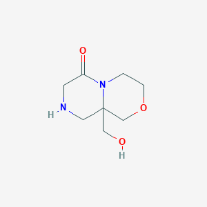 9a-(Hydroxymethyl)-1,3,4,7,8,9-hexahydropyrazino[2,1-c][1,4]oxazin-6-one