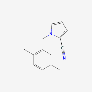 molecular formula C14H14N2 B2411166 1-[(2,5-Dimethylphenyl)methyl]pyrrole-2-carbonitrile CAS No. 702670-06-2