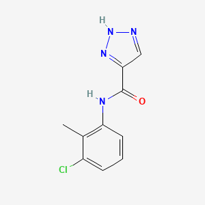 molecular formula C10H9ClN4O B2411204 N-(3-クロロ-2-メチルフェニル)-1H-1,2,3-トリアゾール-5-カルボキサミド CAS No. 936324-17-3