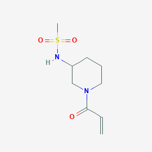 B2411212 N-[1-(prop-2-enoyl)piperidin-3-yl]methanesulfonamide CAS No. 1179509-93-3