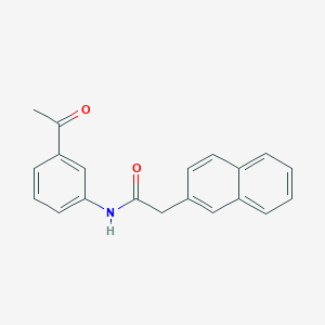 molecular formula C20H17NO2 B2411219 N-(3-乙酰苯基)-2-(萘-2-基)乙酰胺 CAS No. 955850-27-8