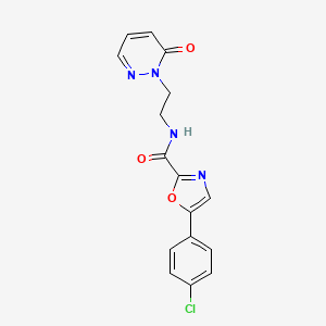 5-(4-chlorophenyl)-N-(2-(6-oxopyridazin-1(6H)-yl)ethyl)oxazole-2-carboxamide