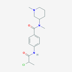 4-(2-Chloropropanoylamino)-N-methyl-N-(1-methylpiperidin-3-yl)benzamide