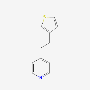 molecular formula C11H11NS B2411227 4-[2-(噻吩-3-基)乙基]吡啶 CAS No. 148334-87-6