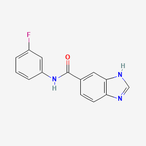 1H-1,3-Benzimidazole-6-carboxamide, N-(3-fluorophenyl)-