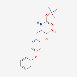 molecular formula C20H23NO5 B2411247 Boc-4-(苯氧基)-L-苯丙氨酸 CAS No. 150351-65-8