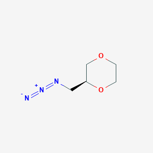 molecular formula C5H9N3O2 B2411251 (2S)-2-(azidomethyl)-1,4-dioxane CAS No. 1569298-19-6