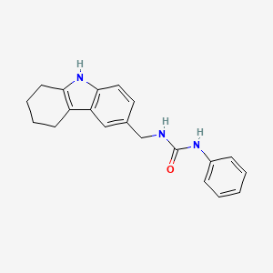 molecular formula C20H21N3O B2411276 1-phenyl-3-(6,7,8,9-tetrahydro-5H-carbazol-3-ylmethyl)urea CAS No. 852140-76-2