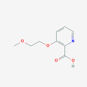 molecular formula C9H11NO4 B2411282 3-(2-甲氧基乙氧基)吡啶-2-羧酸 CAS No. 1248603-44-2