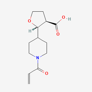 (2S,3R)-2-(1-Prop-2-enoylpiperidin-4-yl)oxolane-3-carboxylic acid