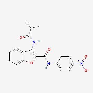 3-isobutyramido-N-(4-nitrophenyl)benzofuran-2-carboxamide