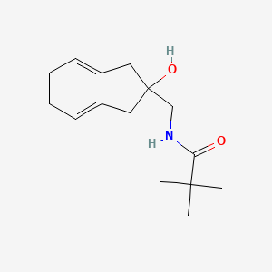 N-((2-hydroxy-2,3-dihydro-1H-inden-2-yl)methyl)pivalamide