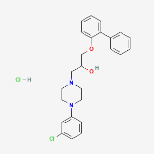 1-([1,1'-Biphenyl]-2-yloxy)-3-(4-(3-chlorophenyl)piperazin-1-yl)propan-2-ol hydrochloride