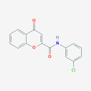 molecular formula C16H10ClNO3 B2411323 N-(3-chlorophenyl)-4-oxo-4H-chromene-2-carboxamide CAS No. 361166-40-7