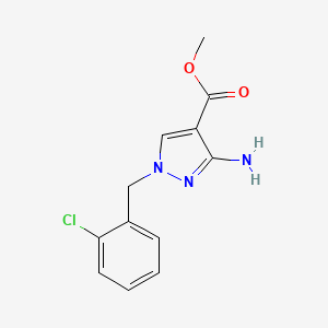 methyl 3-amino-1-(2-chlorobenzyl)-1H-pyrazole-4-carboxylate