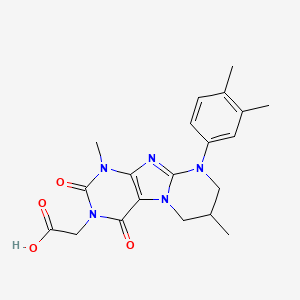 2-[9-(3,4-dimethylphenyl)-1,7-dimethyl-2,4-dioxo-7,8-dihydro-6H-purino[7,8-a]pyrimidin-3-yl]acetic acid