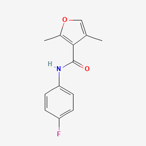 molecular formula C13H12FNO2 B2411360 N-(4-fluorophenyl)-2,4-dimethylfuran-3-carboxamide CAS No. 915925-67-6