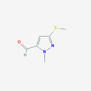 2-Methyl-5-methylsulfanylpyrazole-3-carbaldehyde