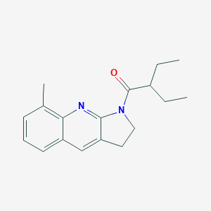 molecular formula C18H22N2O B241137 1-(2-ethylbutanoyl)-8-methyl-2,3-dihydro-1H-pyrrolo[2,3-b]quinoline 