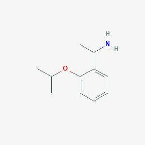 molecular formula C11H17NO B2411373 1-[2-(Propan-2-yloxy)phenyl]ethan-1-amine CAS No. 953901-33-2