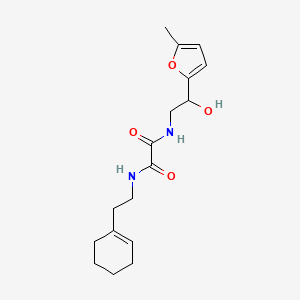 molecular formula C17H24N2O4 B2411378 N1-(2-(cyclohex-1-en-1-yl)ethyl)-N2-(2-hydroxy-2-(5-methylfuran-2-yl)ethyl)oxalamide CAS No. 1226447-89-7