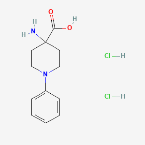 4-Amino-1-phenylpiperidine-4-carboxylic acid dihydrochloride