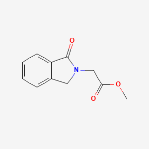 molecular formula C11H11NO3 B2411392 methyl 2-(1-oxo-2,3-dihydro-1H-isoindol-2-yl)acetate CAS No. 96017-03-7