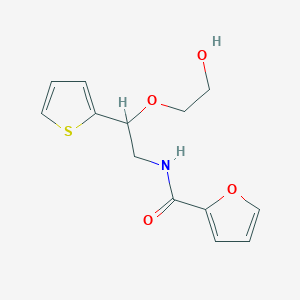 molecular formula C13H15NO4S B2411399 N-(2-(2-hydroxyethoxy)-2-(thiophen-2-yl)ethyl)furan-2-carboxamide CAS No. 2034564-54-8