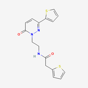 N-(2-(6-oxo-3-(thiophen-2-yl)pyridazin-1(6H)-yl)ethyl)-2-(thiophen-2-yl)acetamide