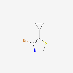 molecular formula C6H6BrNS B2411424 4-Bromo-5-cyclopropylthiazole CAS No. 1264037-53-7