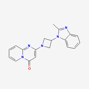 molecular formula C19H17N5O B2411426 2-[3-(2-Methylbenzimidazol-1-yl)azetidin-1-yl]pyrido[1,2-a]pyrimidin-4-one CAS No. 2380194-06-7