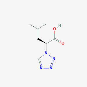 (2S)-4-methyl-2-(1H-tetrazol-1-yl)pentanoic acid