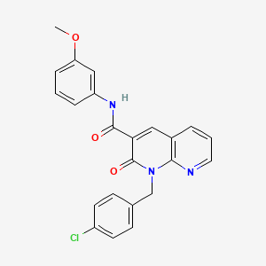 1-(4-chlorobenzyl)-N-(3-methoxyphenyl)-2-oxo-1,2-dihydro-1,8-naphthyridine-3-carboxamide