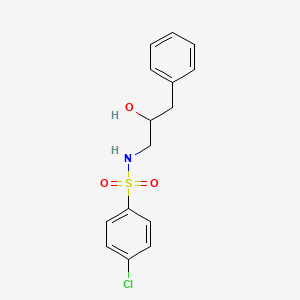 4-chloro-N-(2-hydroxy-3-phenylpropyl)benzenesulfonamide