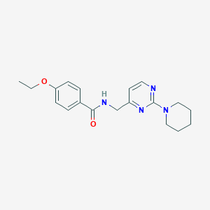4-ethoxy-N-((2-(piperidin-1-yl)pyrimidin-4-yl)methyl)benzamide