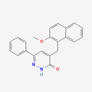 4-[(2-Methoxynaphthalen-1-yl)methyl]-6-phenylpyridazin-3-ol