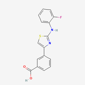 molecular formula C16H11FN2O2S B2411497 NF-kappaBeta activator 1 CAS No. 2387524-59-4