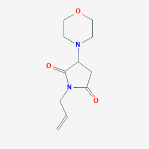 molecular formula C11H16N2O3 B241153 1-Allyl-3-(4-morpholinyl)-2,5-pyrrolidinedione 