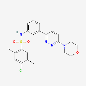 4-chloro-2,5-dimethyl-N-(3-(6-morpholinopyridazin-3-yl)phenyl)benzenesulfonamide