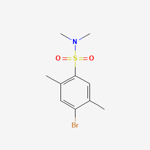 molecular formula C10H14BrNO2S B2411552 4-bromo-N,N,2,5-tetramethylbenzene-1-sulfonamide CAS No. 898645-93-7