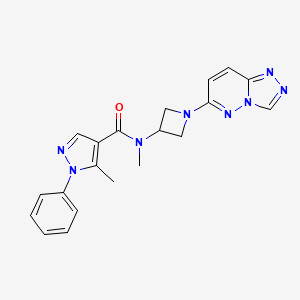 N-(1-([1,2,4]triazolo[4,3-b]pyridazin-6-yl)azetidin-3-yl)-N,5-dimethyl-1-phenyl-1H-pyrazole-4-carboxamide