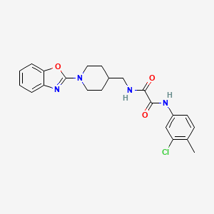 N1-((1-(benzo[d]oxazol-2-yl)piperidin-4-yl)methyl)-N2-(3-chloro-4-methylphenyl)oxalamide