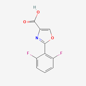 molecular formula C10H5F2NO3 B2411573 2-(2,6-Difluorophenyl)-1,3-oxazole-4-carboxylic acid CAS No. 1250694-92-8